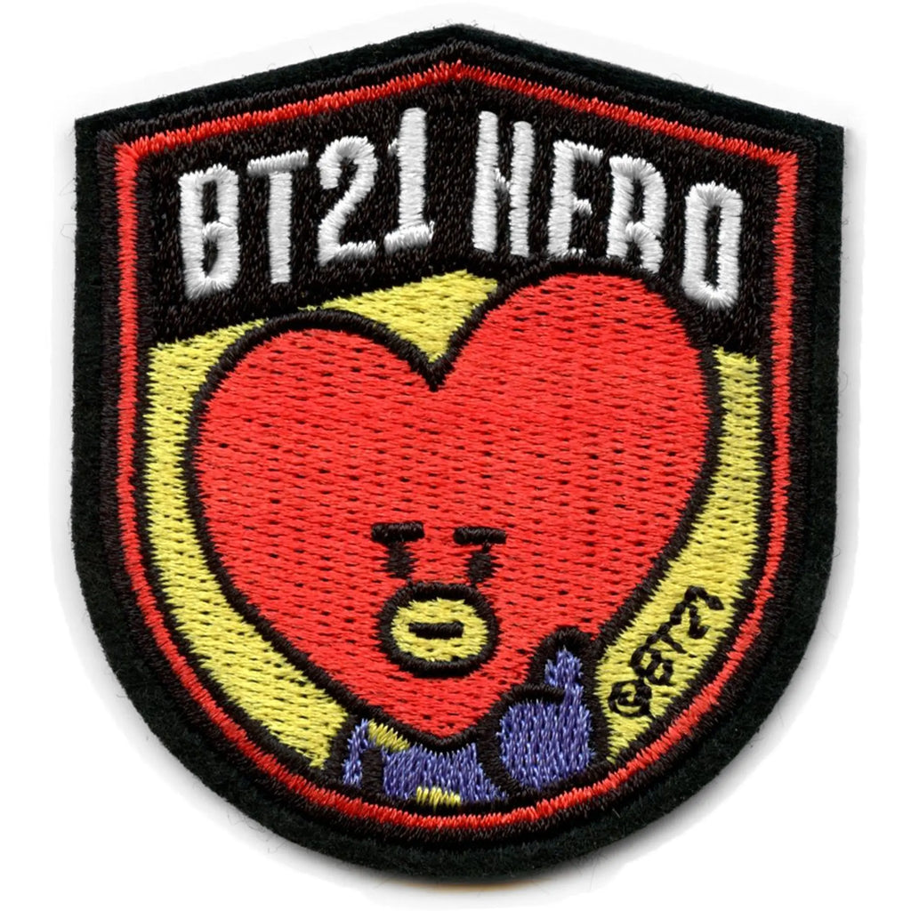 BT21 Hero Tata Patch BTS V Embroidered Iron On 
