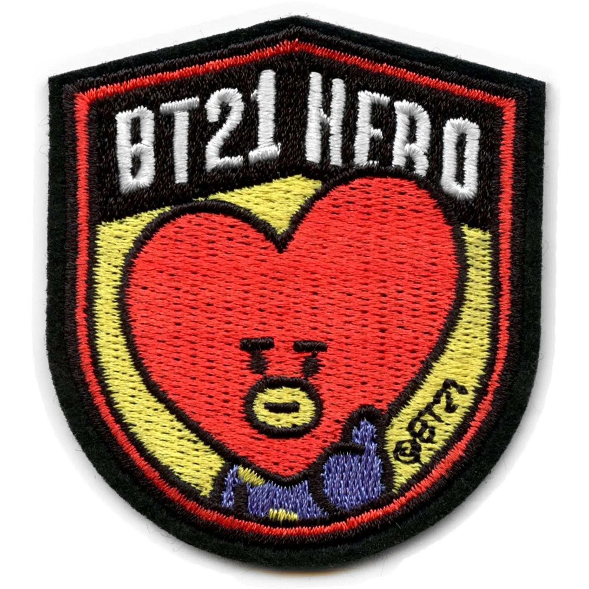 BT21 Hero Tata Patch BTS V Embroidered Iron On 