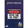 Back Back Give Me 50 Feet Script Iron On Embroidered Patch