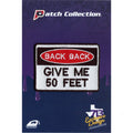 Back Back Give Me 50 Feet Script Iron On Embroidered Patch