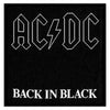 ACDC Back In Black Woven Iron On Patch