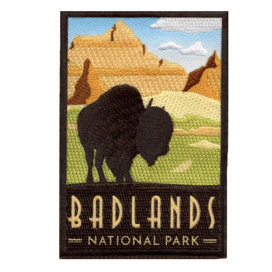 Badlands National Park Patch South Dakota Travel Embroidered Iron On