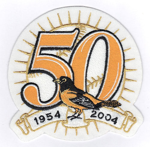 2004 Baltimore Orioles 50th Anniversary Jersey Patch 