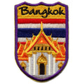 Bangkok Thailand Shield Embroidered Iron On Patch