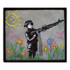 Banksy Crayon Shooter Embroidered Iron On PhotoPatch 