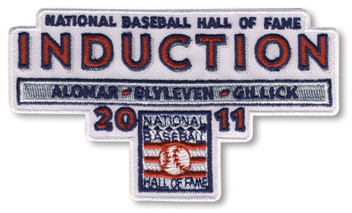 2011 National Baseball Hall Of Fame Induction Patch (Alomar, Blyleven, Gillick) 
