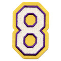 Basketball Jersey #8 Los Angeles Embroidered Iron On Patch 