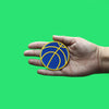 Basketball (Gold & Blue) Iron On Embroidered Patch 