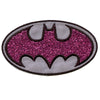 DC Comics Batgirl Glitter Logo Embroidered Iron On Applique Patch - Small 