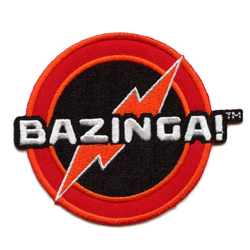 The Big Bang Theory "Bazinga" Embroidered Iron On Patch 