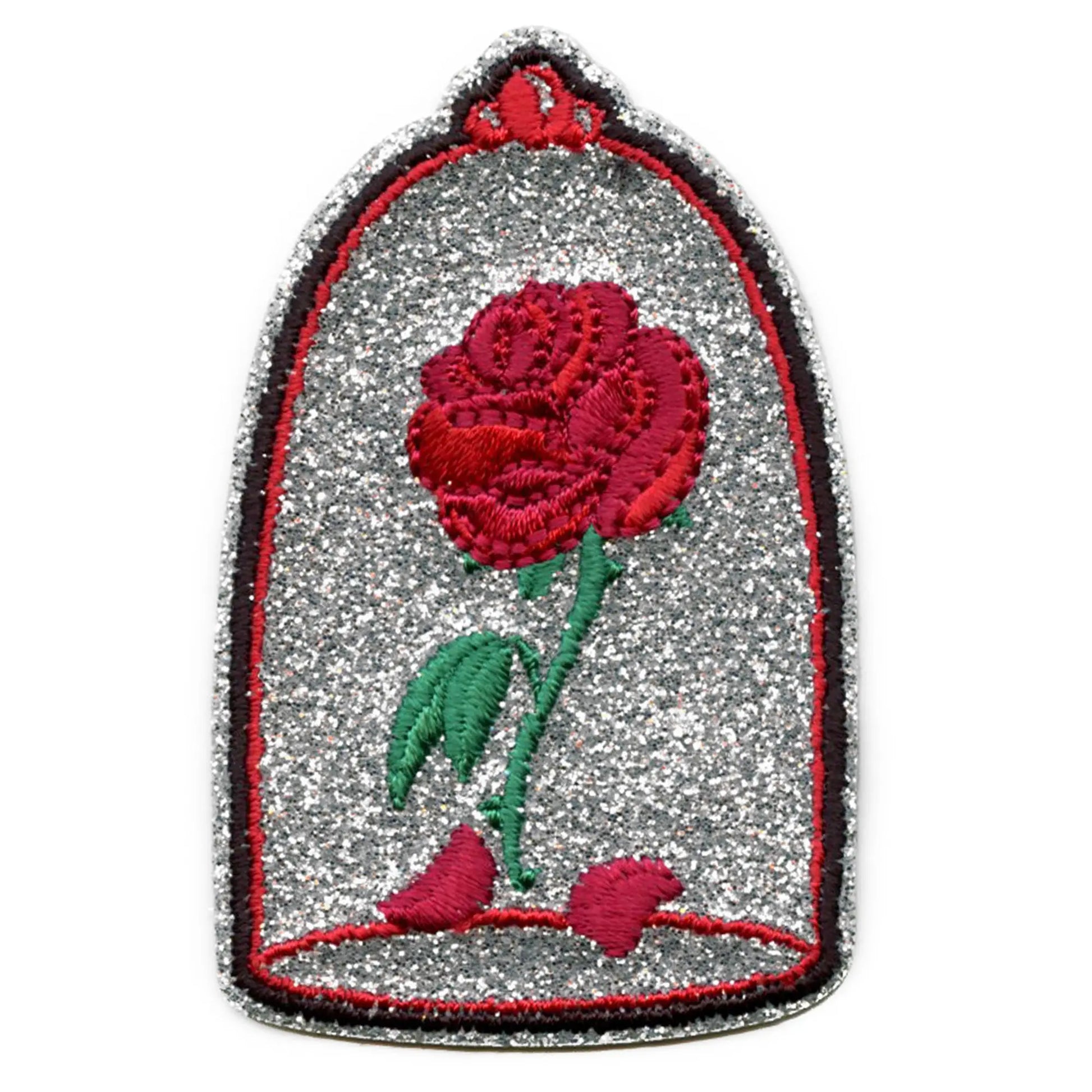 Disney Enchanted Rose Patch Beauty And The Beast Embroidery Iron On