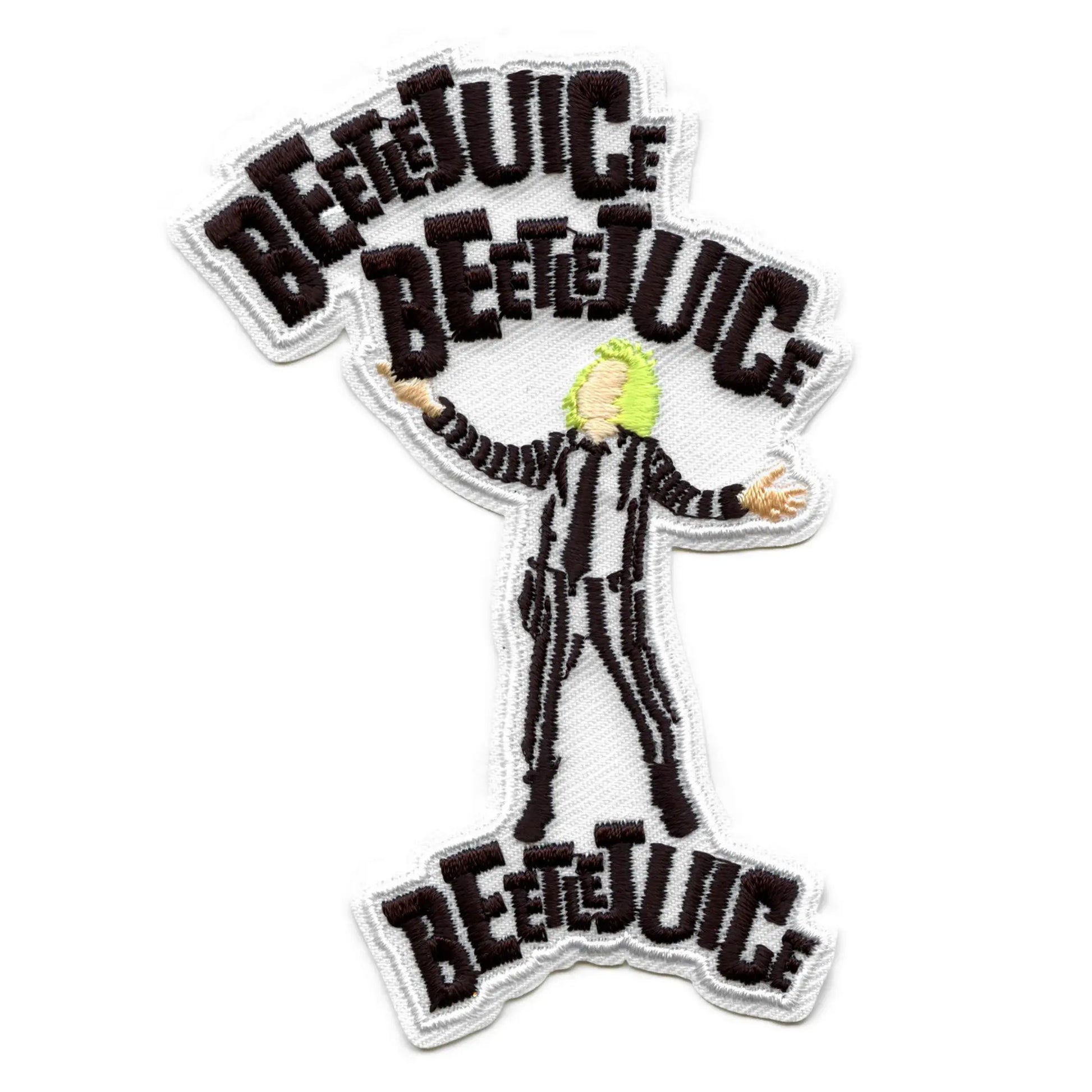 Beetlejuice Beetlejuice Beetlejuice Standing Patch Classic Movie Embroidered Iron On