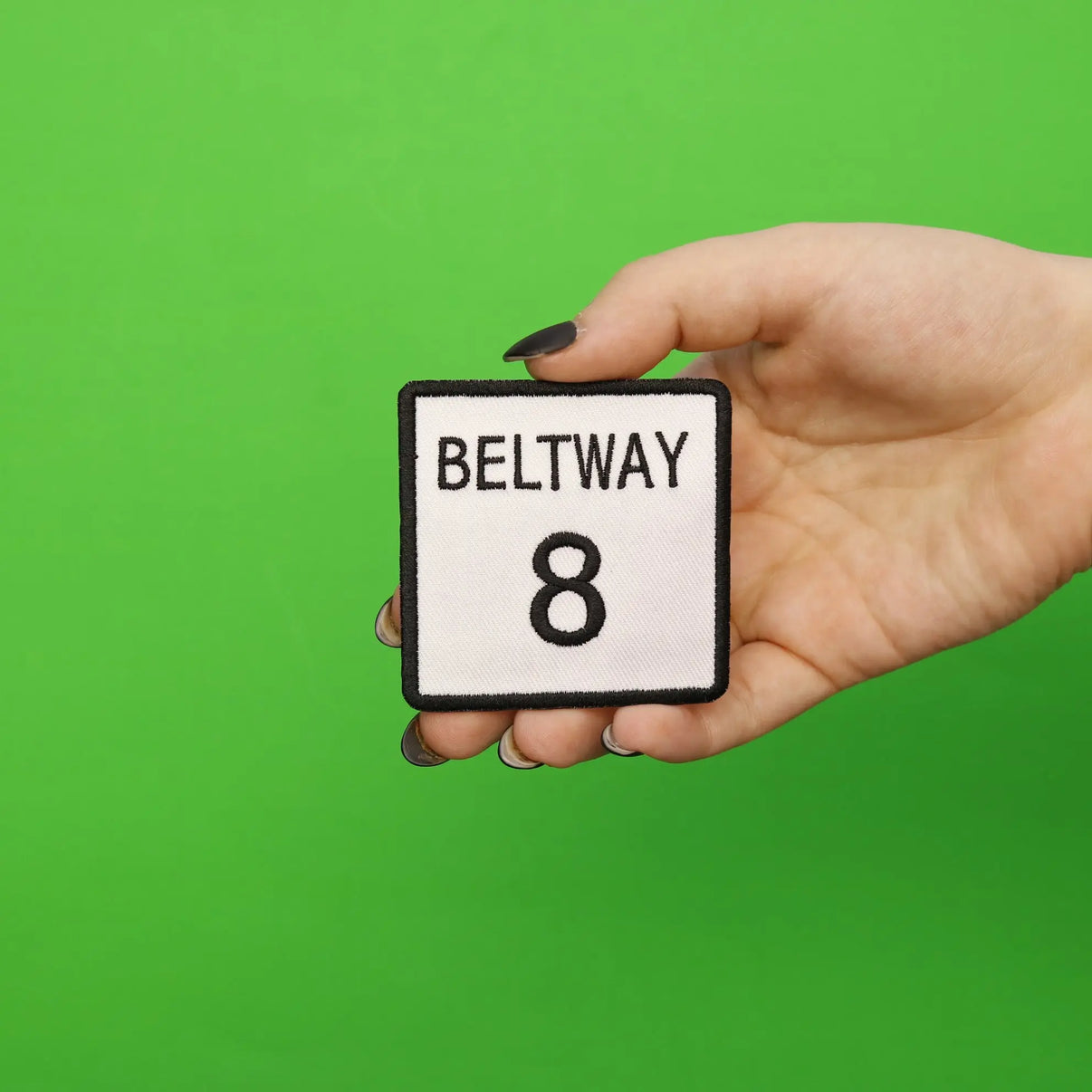 Beltway 8 Highway Sign Embroidered Iron On Patch – Patch Collection