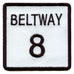 Beltway 8 Highway Sign Embroidered Iron On Patch – Patch Collection