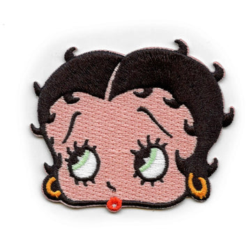 Betty Boop Head Shot Patch Cartoon Classic Icon Embroidered Iron On