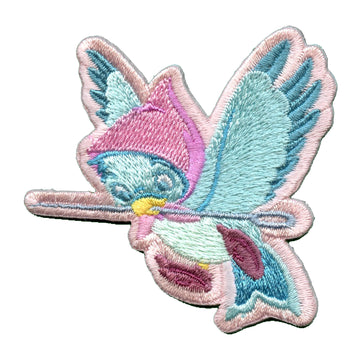 Official Cinderella Bird With Needle Embroidered Iron On Applique Patch 