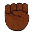 Black Emoji Fist Embroidered Iron On Patch
