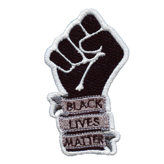 Black Lives Matter Movement Fist Embroidered Iron On Patch 