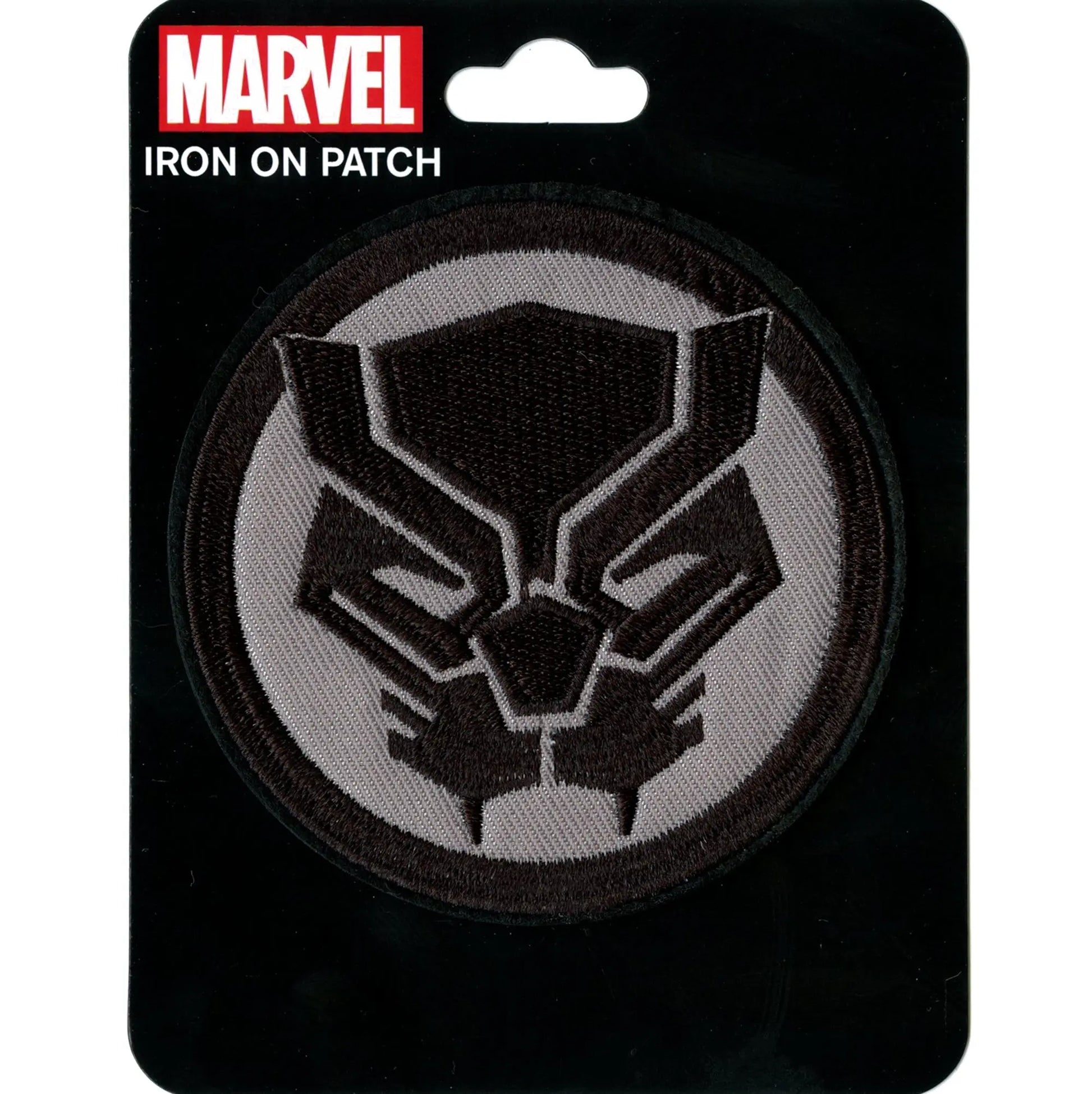 Marvel Black Panther Patch Mask Logo Embroidered Iron On 