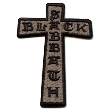 Black Sabbath Cross Patch Ozzy Rock Legend Embroidered Iron On