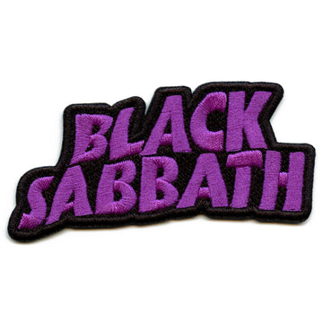 Black Sabbath Wavy Logo Patch Ozzy Cut Out Embroidered Iron On