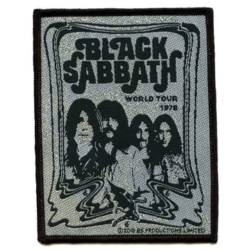 Black Sabbath Poster Patch World Tour Members Woven Iron On