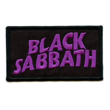 Black Sabbath Wavy Logo Patch Ozzy Standard Box Embroidered Iron On