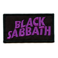 Black Sabbath Wavy Logo Patch Ozzy Standard Box Embroidered Iron On