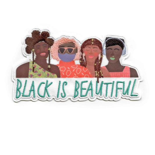 Black is Beautiful Patch Strong Feminine Women Embroidered Iron On
