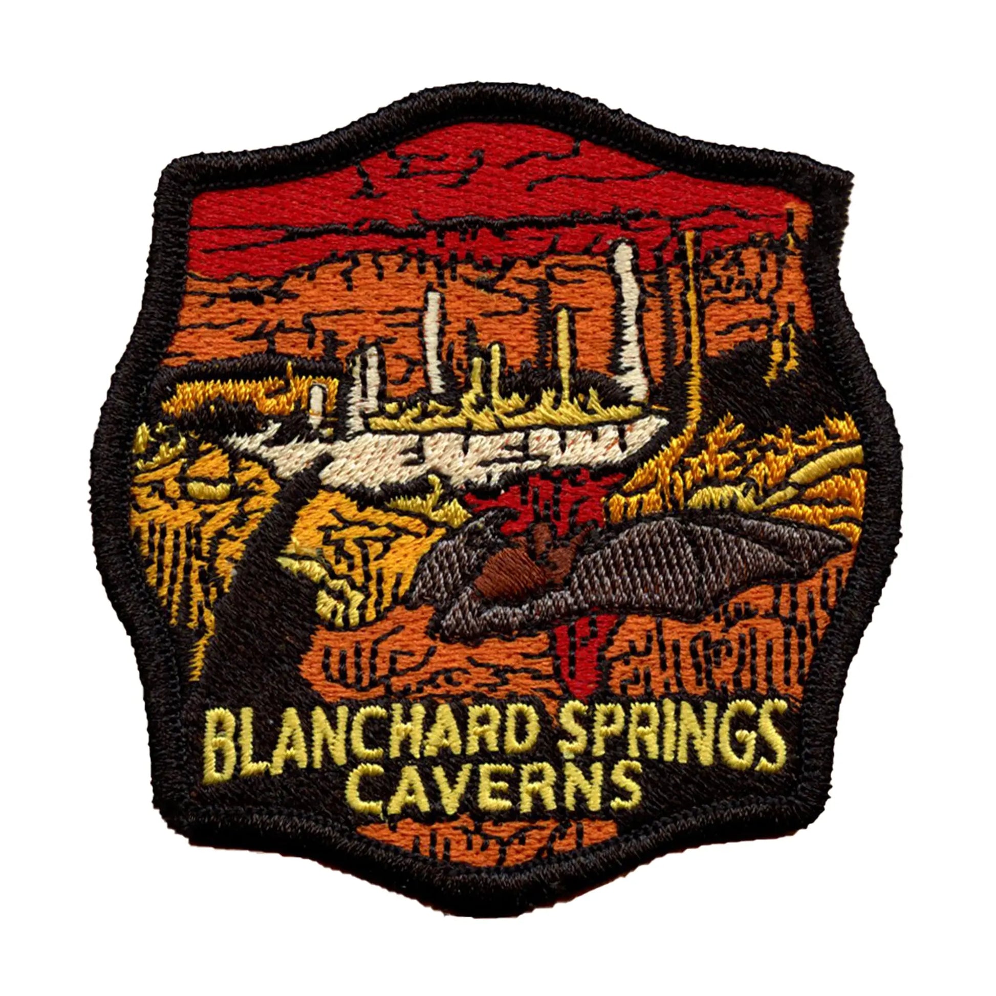 Blanchard Springs Caverns Patch Cave Forest Travel Embroidered Iron On