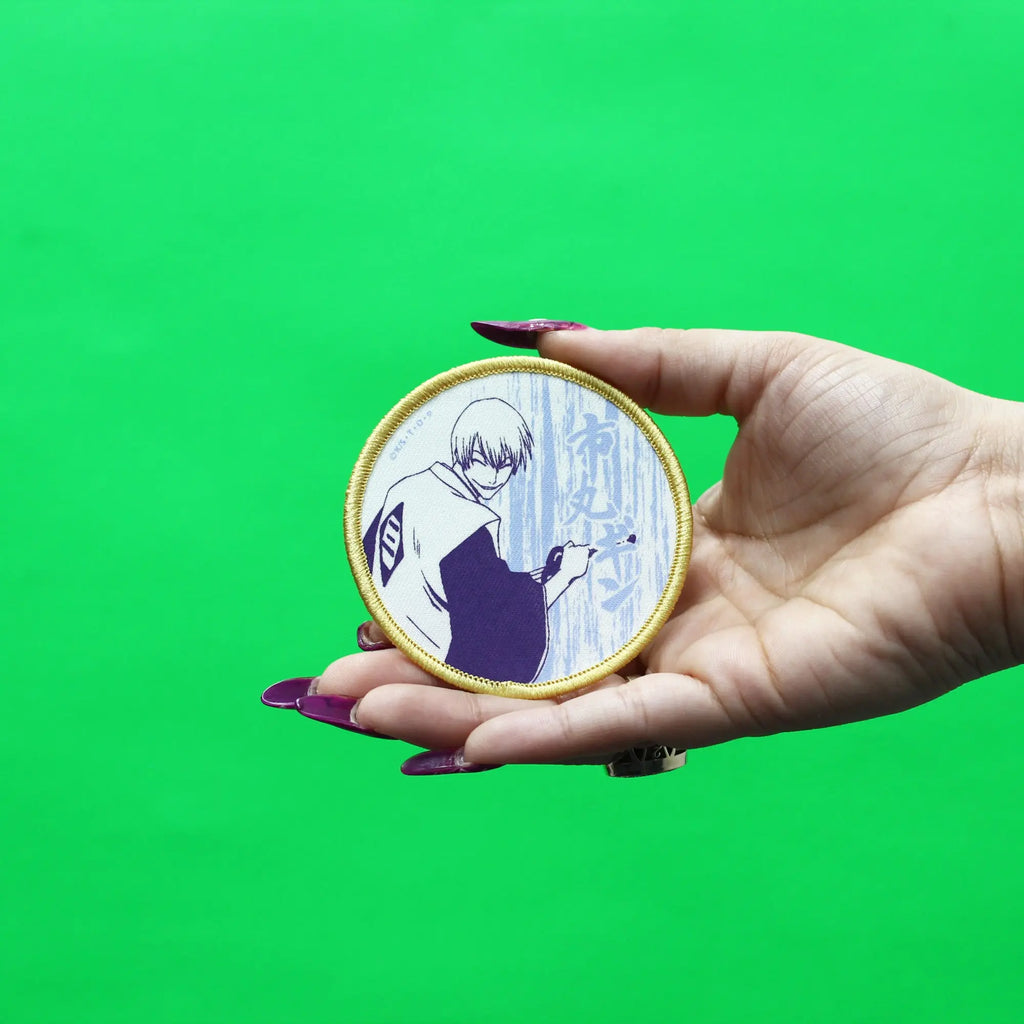 Bleach Gin Ichimaru Patch Round 3rd Captain Embroidered Iron On 