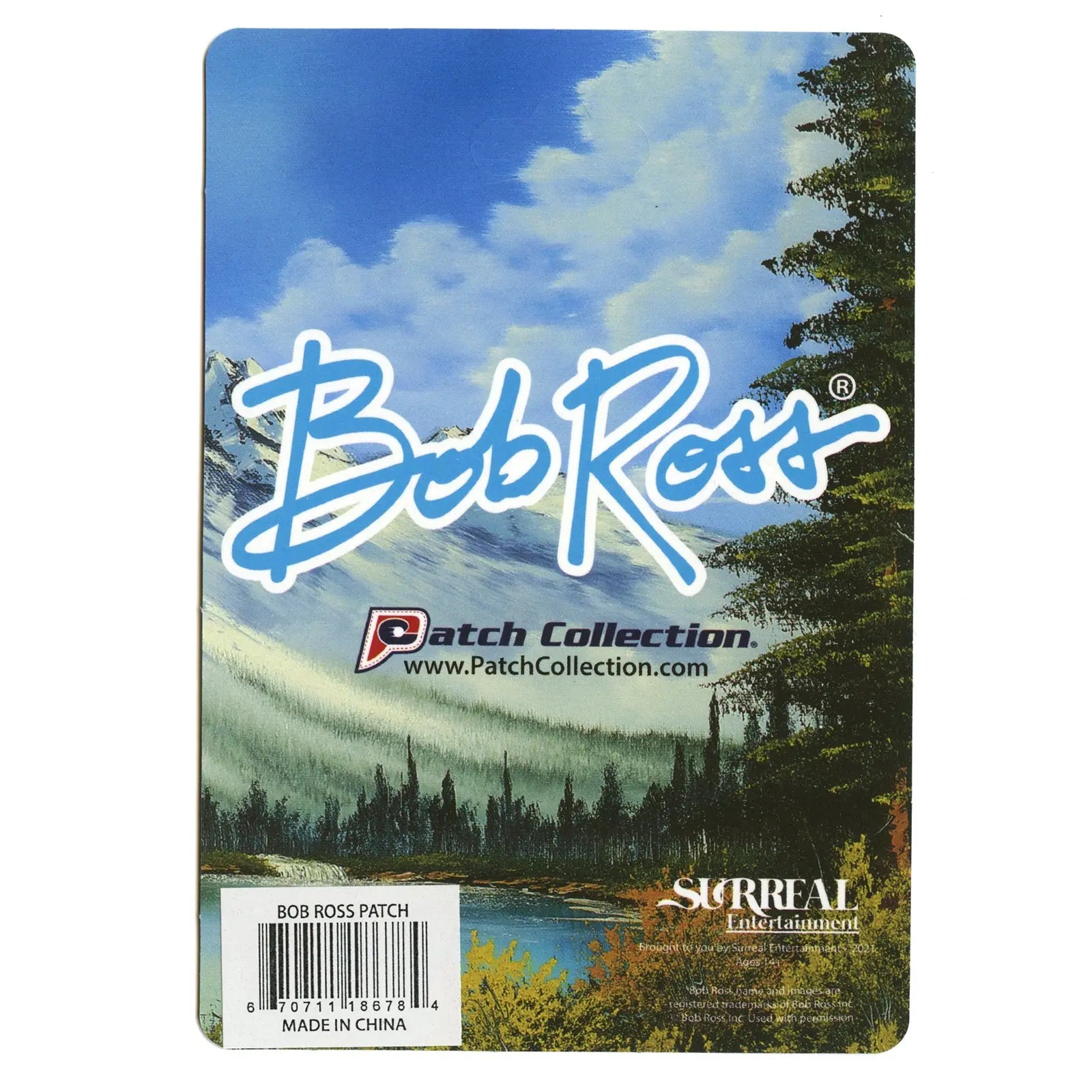 Bob Ross Official Patch Collection Exclusive Embroidered Iron on Patch