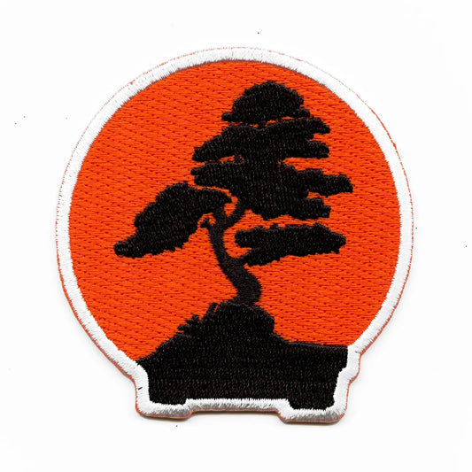 Karate Bonsai Dojo Logo Embroidered Iron On Patch