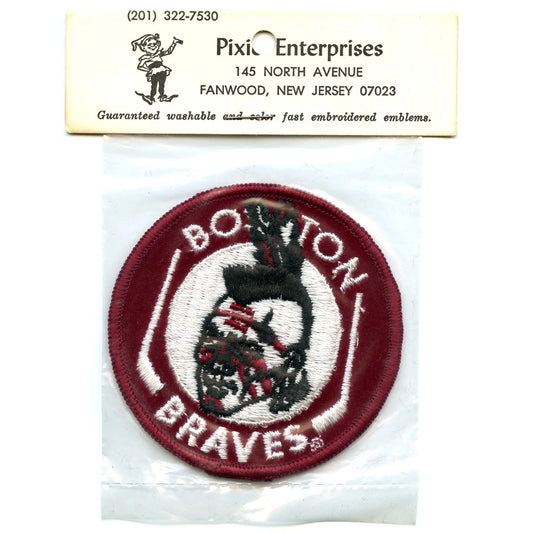 Very Rare Boston Braves MLB Baseball Vintage Round Team Logo Patch 