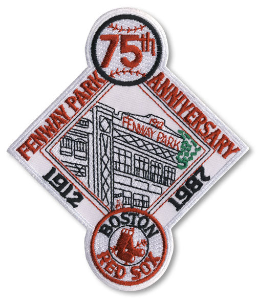 1987 Boston Red Sox Fenway Park 75th Anniversary Patch 