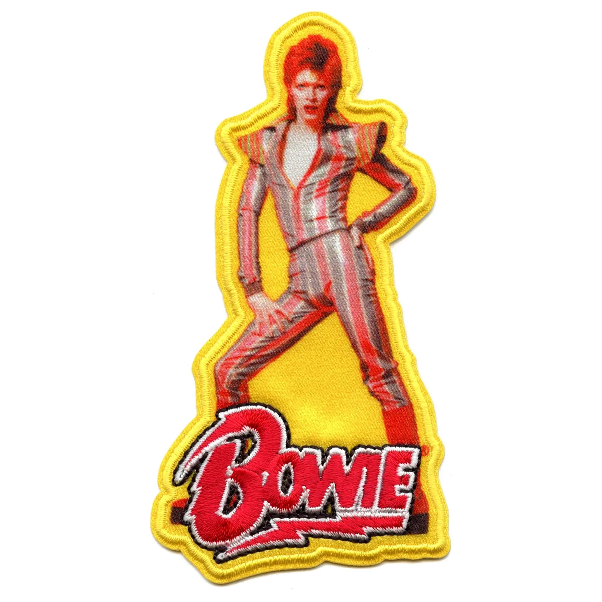 Official David Bowie Patch Glam Pose Embroidered – Patch Collection