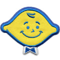 LemonHead Smiling Logo Candy Patch Sour Yellow Bowtie Embroidered Iron On