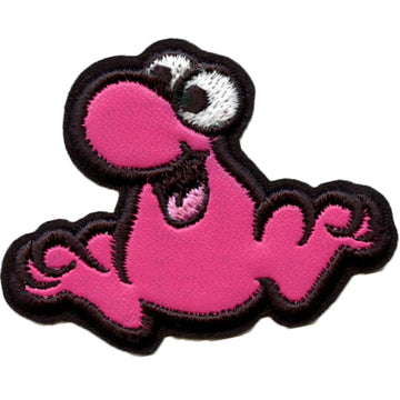 Strawberry Nerd Candy Jumping Patch Pink Sweets Mascot Applique Iron On