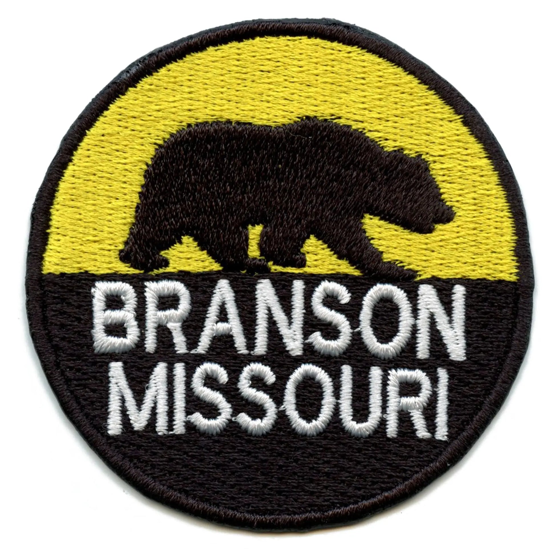 Branson Missouri Patch Bear Logo Embroidered Iron On 