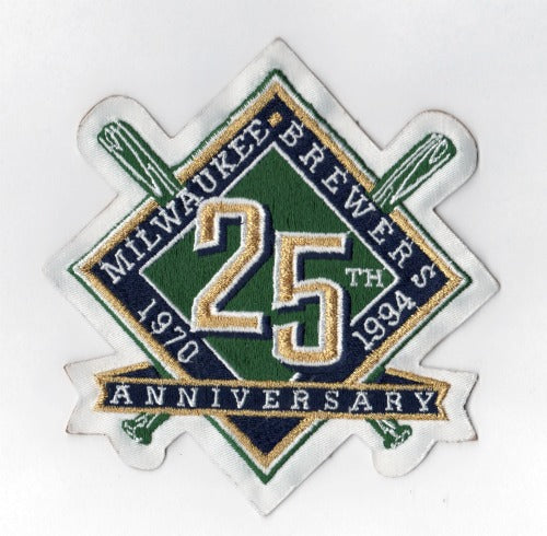 1994 Milwaukee Brewers 25th Anniversary Jersey Patch 