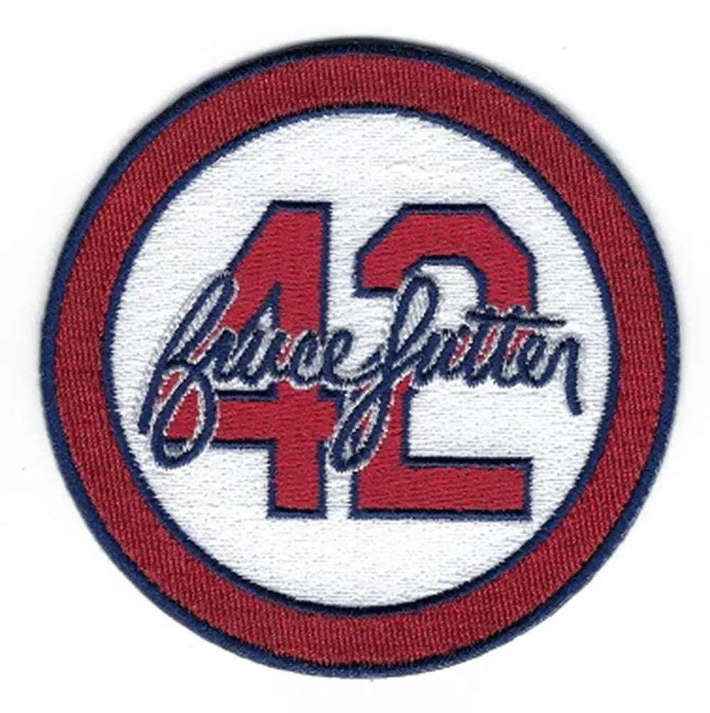 Bruce Sutter 42 Memorial St. Louis Cardinals Embroidered Patch (White)
