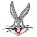 Official Bugs Bunny Head What's up Doc? Embroidered Iron On Patch