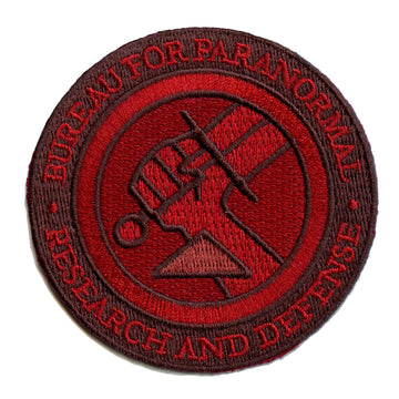 Official Hell Boy: B.P.R.D. (Bureau For Paranormal Research and Defense) Logo Embroidered Iron On Patch 
