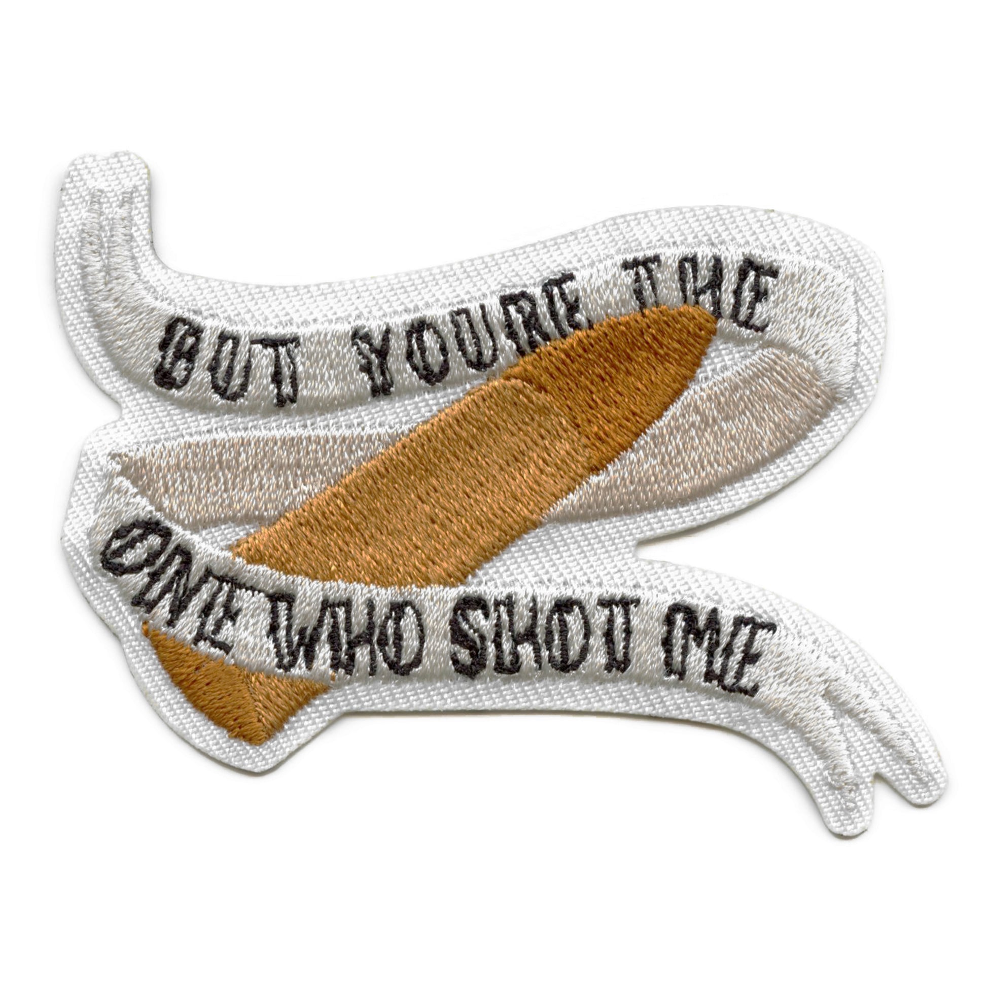 You're The One Bullet Patch Rock Song Lyrics Embroidered Iron On 