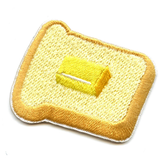 Small Bread And Butter Embroidered Iron On Patch 
