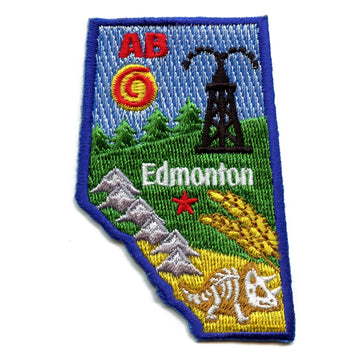 Alberta Patch Canada Province Embroidered Iron On 