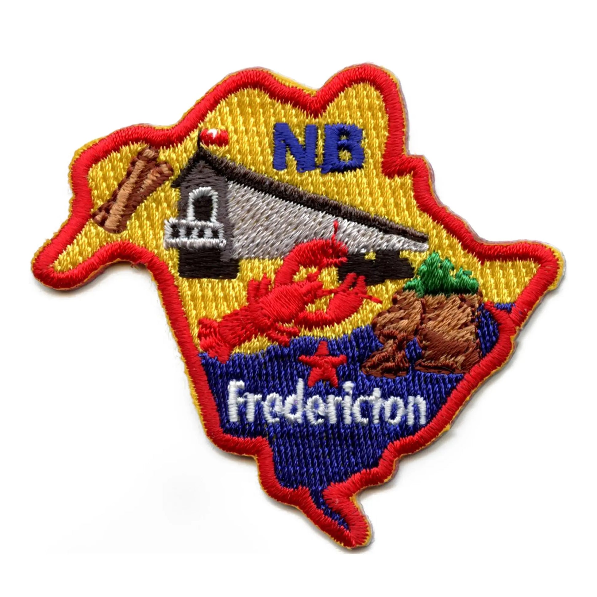 New Brunswick Patch Canada Province Embroidered Iron On 