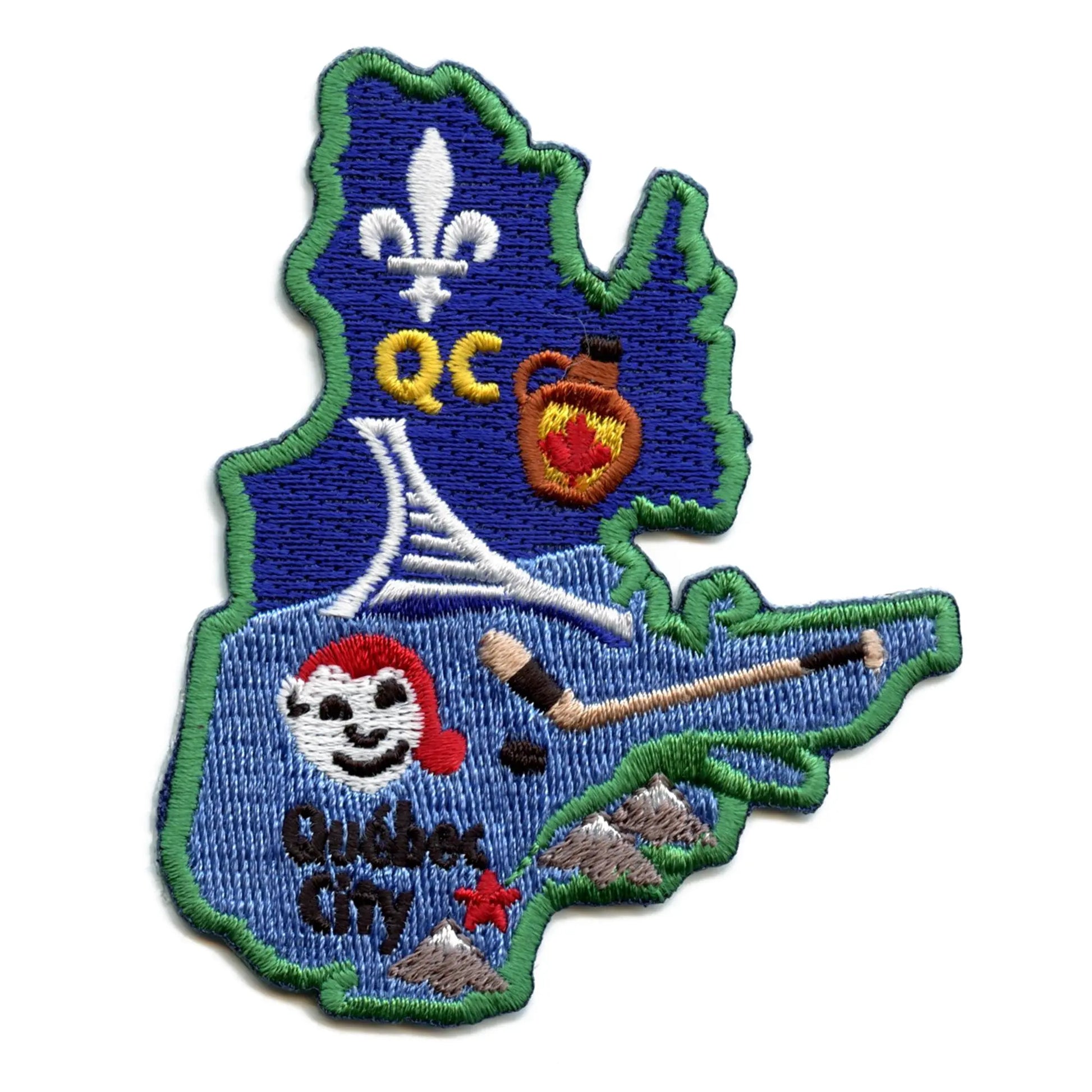 Quebec Patch Canada Province Embroidered Iron On 