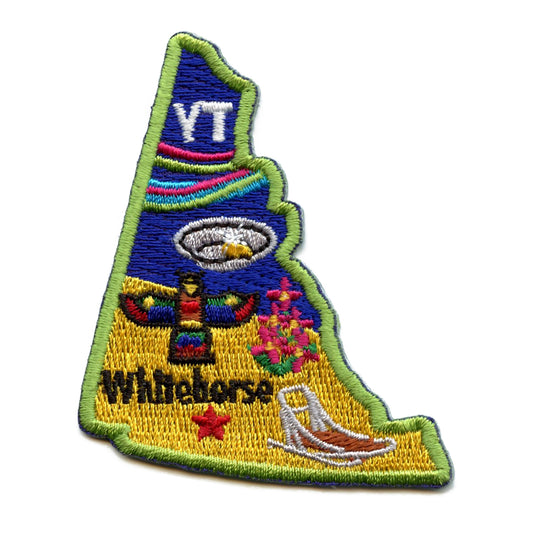 Yukon Patch Canada Province Embroidered Iron On 