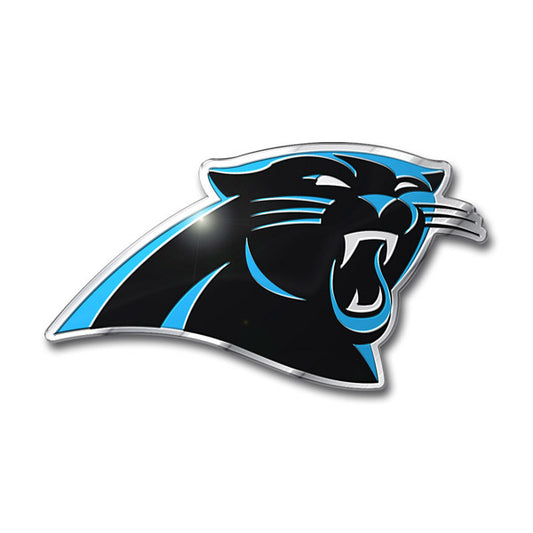 Carolina Panthers Colored Aluminum Car Auto Emblem 